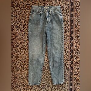 Madewell pleated mom jeans size 25